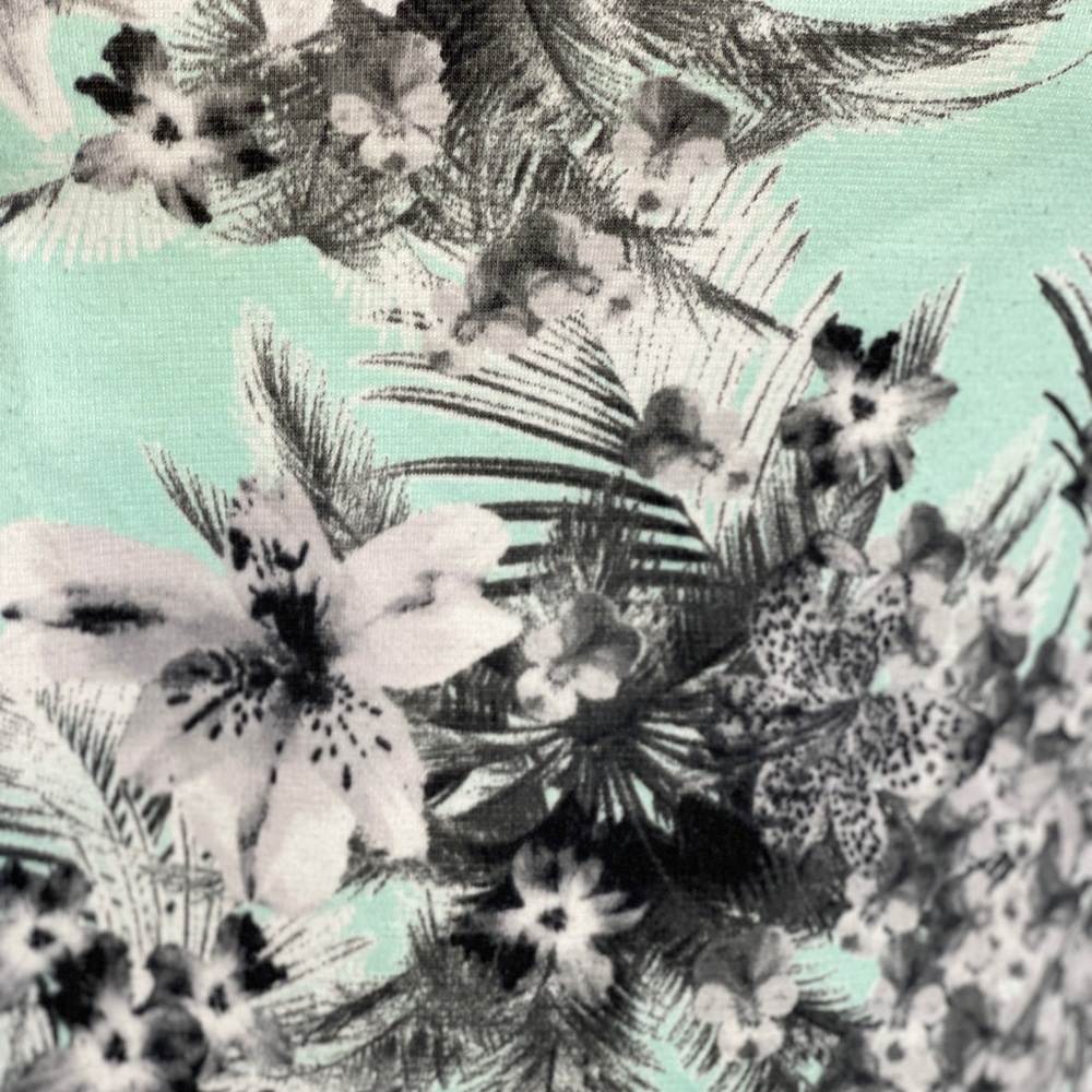 Crop Top Icy Green Floral M - Picture 4 of 5